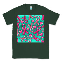 Sports Green Cancer Ribbon with Heart Classic Tee - texasbilliewilder