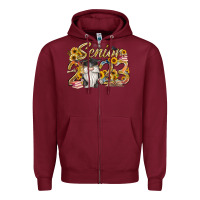 Burgundy senior 2023 Zipper Hoodie - RacoonDesign