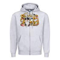 Heather Grey senior 2023 Zipper Hoodie - RacoonDesign