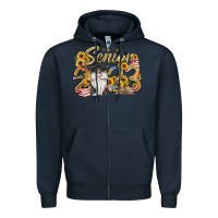 Navy senior 2023 Zipper Hoodie - RacoonDesign