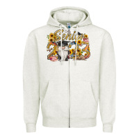 Oatmeal Heather senior 2023 Zipper Hoodie - RacoonDesign