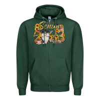 Sports Green senior 2023 Zipper Hoodie - RacoonDesign