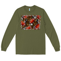 Army Green christmas football Long Sleeve Tee - RanaPortraitStore