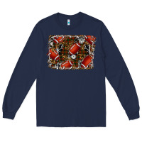 Navy christmas football Long Sleeve Tee - RanaPortraitStore