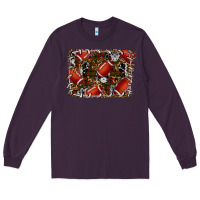 Plum christmas football Long Sleeve Tee - RanaPortraitStore