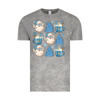 Cloud Rock santa claus doodles christmas Vintage Tee - MaliasSmallBusiness