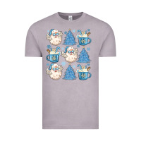 Vintage Zinc santa claus doodles christmas Vintage Tee - MaliasSmallBusiness