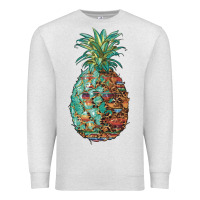 Oatmeal Heather pineapple leopar turquoise serape summer Premium Sweatshirt - Artiststas