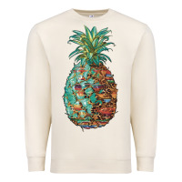 Sandshell pineapple leopar turquoise serape summer Premium Sweatshirt - Artiststas