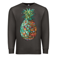 Smoke pineapple leopar turquoise serape summer Premium Sweatshirt - Artiststas