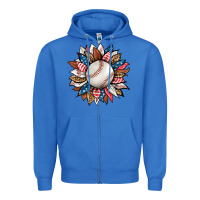 True Royal baseball sunflower Zipper Hoodie - HRA Design Shop