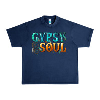 Navy gypsy soul Urban Heavy Tee - texasbilliewilder