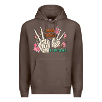 Coffee good energy is contagious Premium Hoodie - MaliasSmallBusiness