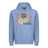 Colony Blue good energy is contagious Premium Hoodie - MaliasSmallBusiness