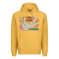 Mustard good energy is contagious Premium Hoodie - MaliasSmallBusiness
