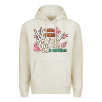 Oatmeal Heather good energy is contagious Premium Hoodie - MaliasSmallBusiness