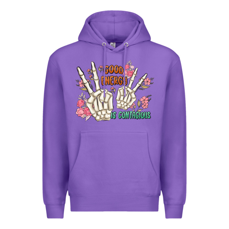 Good Energy Is Contagious Premium Hoodie by MaliasSmallBusiness | Teevron