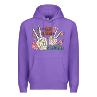 Purple good energy is contagious Premium Hoodie - MaliasSmallBusiness