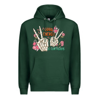 Sports Green good energy is contagious Premium Hoodie - MaliasSmallBusiness