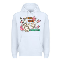 White good energy is contagious Premium Hoodie - MaliasSmallBusiness