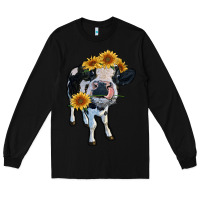 Black heifer cow Long Sleeve Tee - RanaPortraitStore