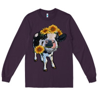 Plum heifer cow Long Sleeve Tee - RanaPortraitStore