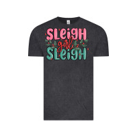 Vintage Black sleigh girl sleigh christmas Vintage Tee - MaliasSmallBusiness