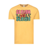 Vintage Mustard sleigh girl sleigh christmas Vintage Tee - MaliasSmallBusiness