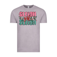 Vintage Zinc sleigh girl sleigh christmas Vintage Tee - MaliasSmallBusiness