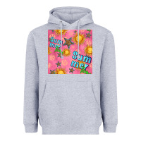 Heather Grey summer time of the sun seamless pattern Heavyweight Hoodie - BundleAndBundleShop