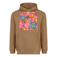 Toasted Coconut summer time of the sun seamless pattern Heavyweight Hoodie - BundleAndBundleShop