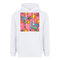 White summer time of the sun seamless pattern Heavyweight Hoodie - BundleAndBundleShop
