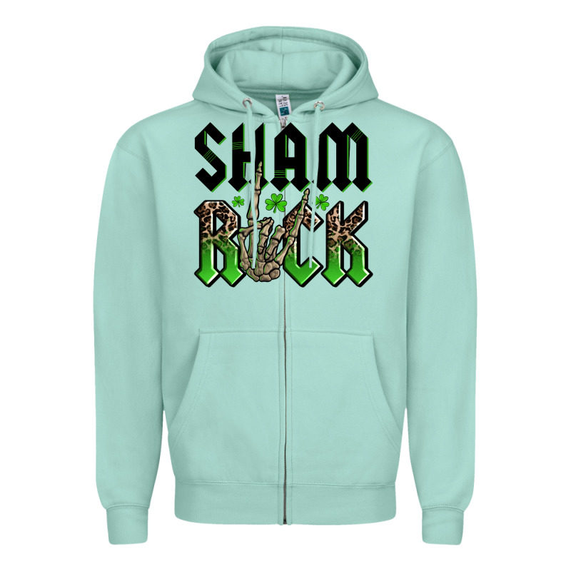 St. Patrick's Shamrock Zipper Hoodie by OliviaCreatesArt | Teevron