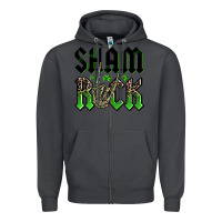 Smoke St. Patrick's shamrock Zipper Hoodie - OliviaCreatesArt