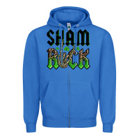True Royal St. Patrick's shamrock Zipper Hoodie - OliviaCreatesArt