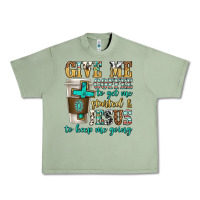 Oil Green give me coffee to get me started Urban Heavy Tee - texasbilliewilder