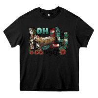Black oh holy night Heavy Core Tee - CowhideDigitalArt