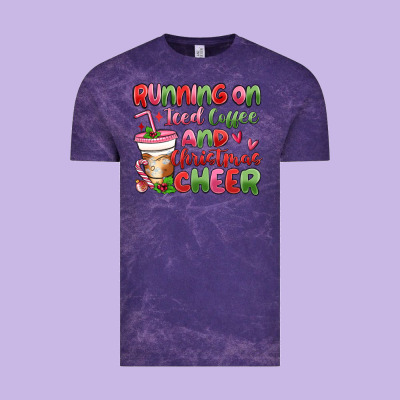 Vintage Tee running on iced coffee and christmas cheer