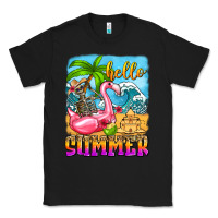 Black hello summer skeleton Classic Tee - Zillion Design Studio