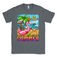 Charcoal Heather hello summer skeleton Classic Tee - Zillion Design Studio