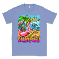 Colony Blue hello summer skeleton Classic Tee - Zillion Design Studio