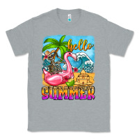 Heather Grey hello summer skeleton Classic Tee - Zillion Design Studio