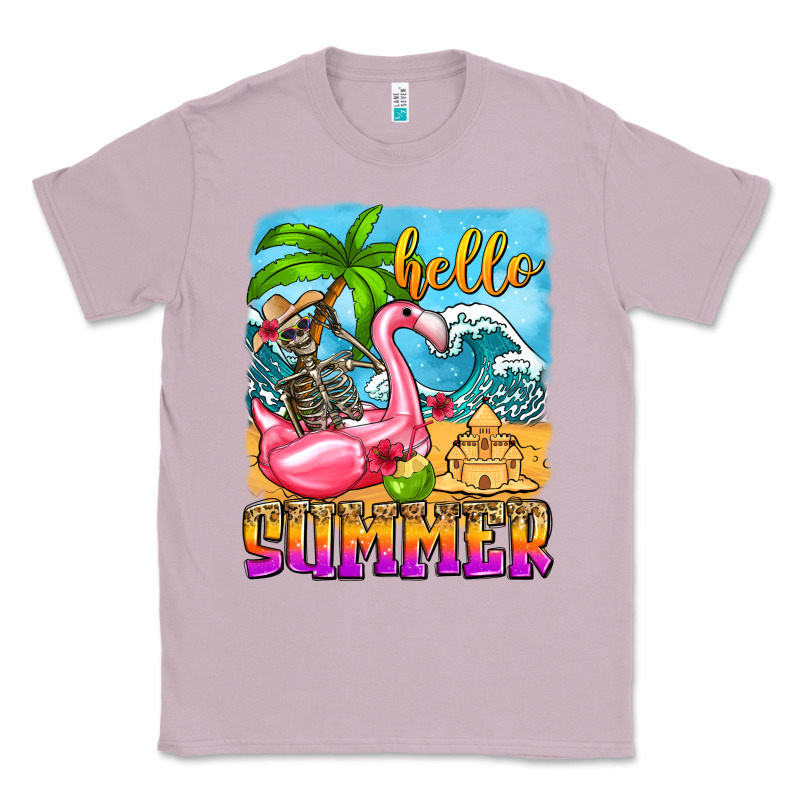Hello Summer Skeleton Classic Tee by Zillion Design Studio | Teevron
