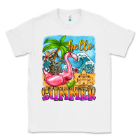 White hello summer skeleton Classic Tee - Zillion Design Studio