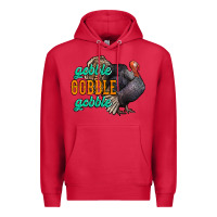 Cardinal Thanksgiving turkey gobble gobble Premium Hoodie - NancyCooperArtShop