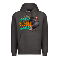 Smoke Thanksgiving turkey gobble gobble Premium Hoodie - NancyCooperArtShop