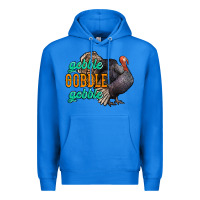True Royal Thanksgiving turkey gobble gobble Premium Hoodie - NancyCooperArtShop