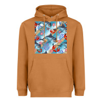 Meerkat dolphin and crab seamless pattern Heavyweight Hoodie - BundleAndBundleShop