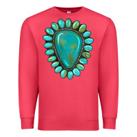 Cardinal western gemstone turquoise Premium Sweatshirt - Artiststas