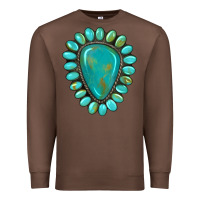 Chestnut western gemstone turquoise Premium Sweatshirt - Artiststas